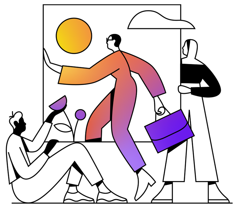 Dekorative Illustration